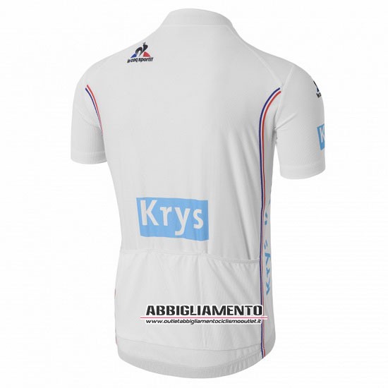 Abbigliamento Tour De France 2016 Manica Corta E Pantaloncino Con Bretelle Blu E Bianco - Clicca l'immagine per chiudere