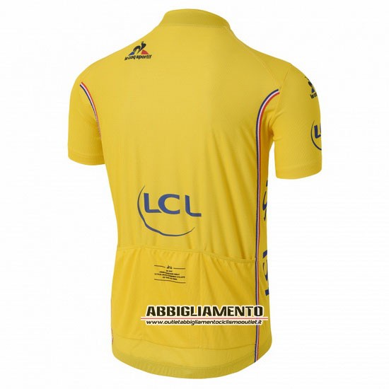 Abbigliamento Tour De France 2016 Manica Corta E Pantaloncino Con Bretelle Giallo - Clicca l'immagine per chiudere