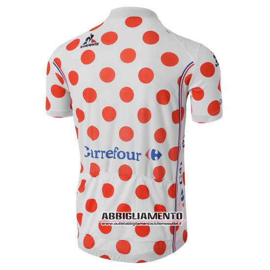 Abbigliamento Tour De France 2016 Manica Corta E Pantaloncino Con Bretelle Rosso E Bianco - Clicca l'immagine per chiudere