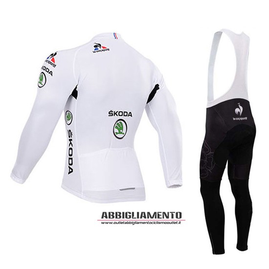 Abbigliamento Tour De France 2015 Manica Lunga E Calza Abbigliamento Con Bretelle Bianco - Clicca l'immagine per chiudere