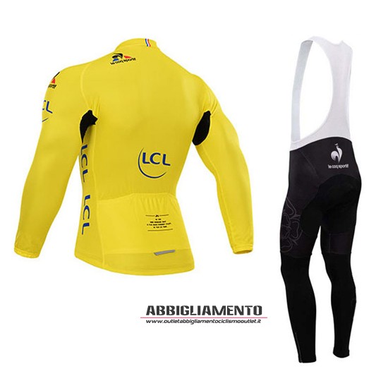 Abbigliamento Tour De France 2015 Manica Lunga E Calza Abbigliamento Con Bretelle Giallo - Clicca l'immagine per chiudere