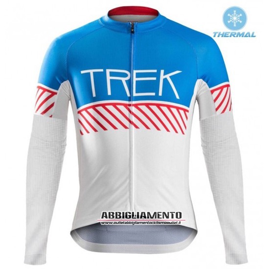 Abbigliamento Trek 2016 Manica Lunga E Calzamaglia Con Bretelle Blu E Bianco - Clicca l'immagine per chiudere