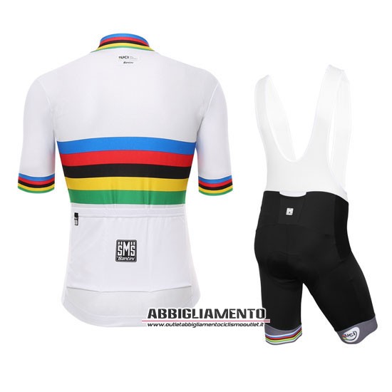 Abbigliamento UCI World Champion Leader 2016 Manica Corta E Pantaloncino Con Bretelle Blu_E_Bianco - Clicca l'immagine per chiudere