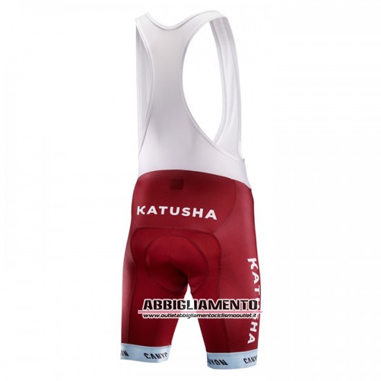 Abbigliamento Katusha 2016 Manica Corta E Pantaloncino Con Bretelle Bianco E Rosso - Clicca l'immagine per chiudere