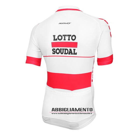 Abbigliamento Lotto Soudal 2016 Manica Corta E Pantaloncino Con Bretelle Bianco E Rosso - Clicca l'immagine per chiudere