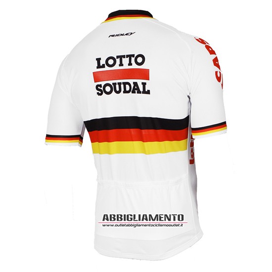 Abbigliamento Lotto Soudal 2017 Manica Corta E Pantaloncino Con Bretelle Rosso E Bianco - Clicca l'immagine per chiudere