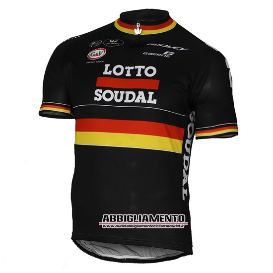 Abbigliamento Lotto Soudal 2017 Manica Corta E Pantaloncino Con Bretelle Rosso E Nero - Clicca l'immagine per chiudere