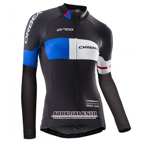 Donne Abbigliamento Orbea 2017 Manica Lunga E Calzamaglia Con Bretelle Blu E Nero - Clicca l'immagine per chiudere