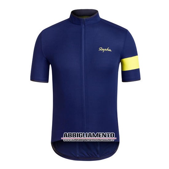 Abbigliamento Rapha 2016 Manica Corta E Pantaloncino Con Bretelle Blu E Nero - Clicca l'immagine per chiudere