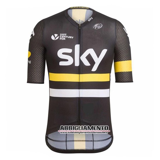 Abbigliamento Sky 2017 Manica Corta E Pantaloncino Con Bretelle Giallo E Nero - Clicca l'immagine per chiudere