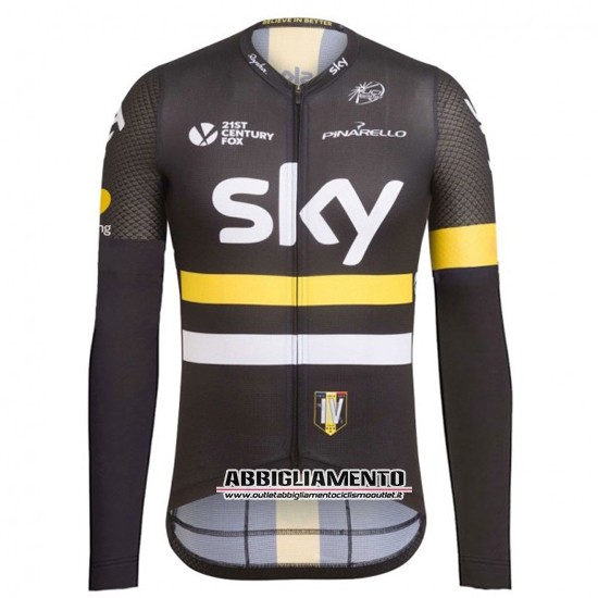 Abbigliamento Sky 2016 Manica Lunga E Calzamaglia Con Bretelle Giallo E Nero - Clicca l'immagine per chiudere