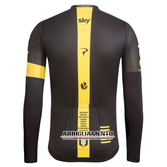 Abbigliamento Sky 2016 Manica Lunga E Calzamaglia Con Bretelle Giallo E Nero - Clicca l'immagine per chiudere