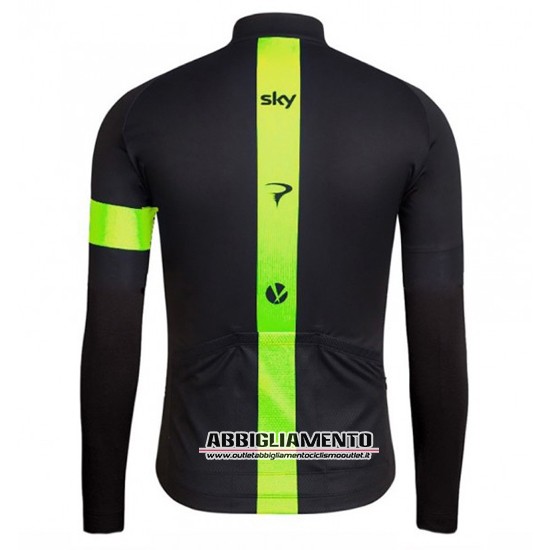 Abbigliamento Sky 2016 Manica Lunga E Calzamaglia Con Bretelle Verde E Nero - Clicca l'immagine per chiudere